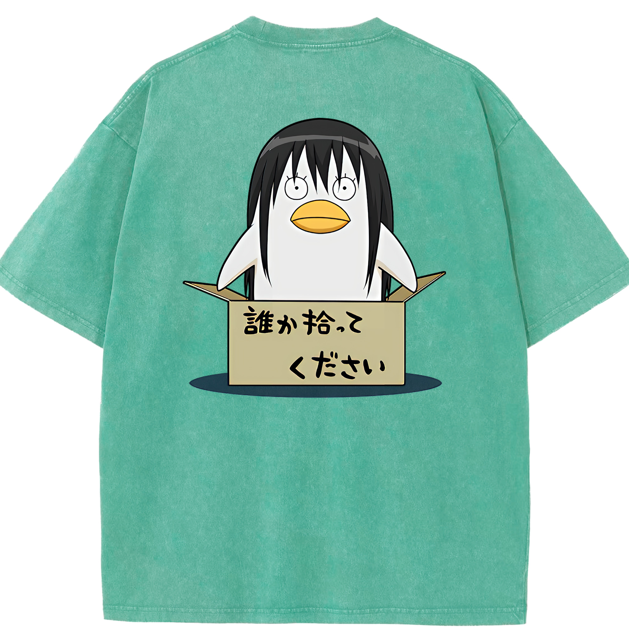 （画像用） ぎんたま 坂田銀時（さかたぎんとき） 神楽 志村新八（しむら しんぱち） GINTAMA Sakata Gintoki Kagura Shimura Shinpachi 綿100% ヴィンテージ風 半袖Tシャツ（背面プリント）